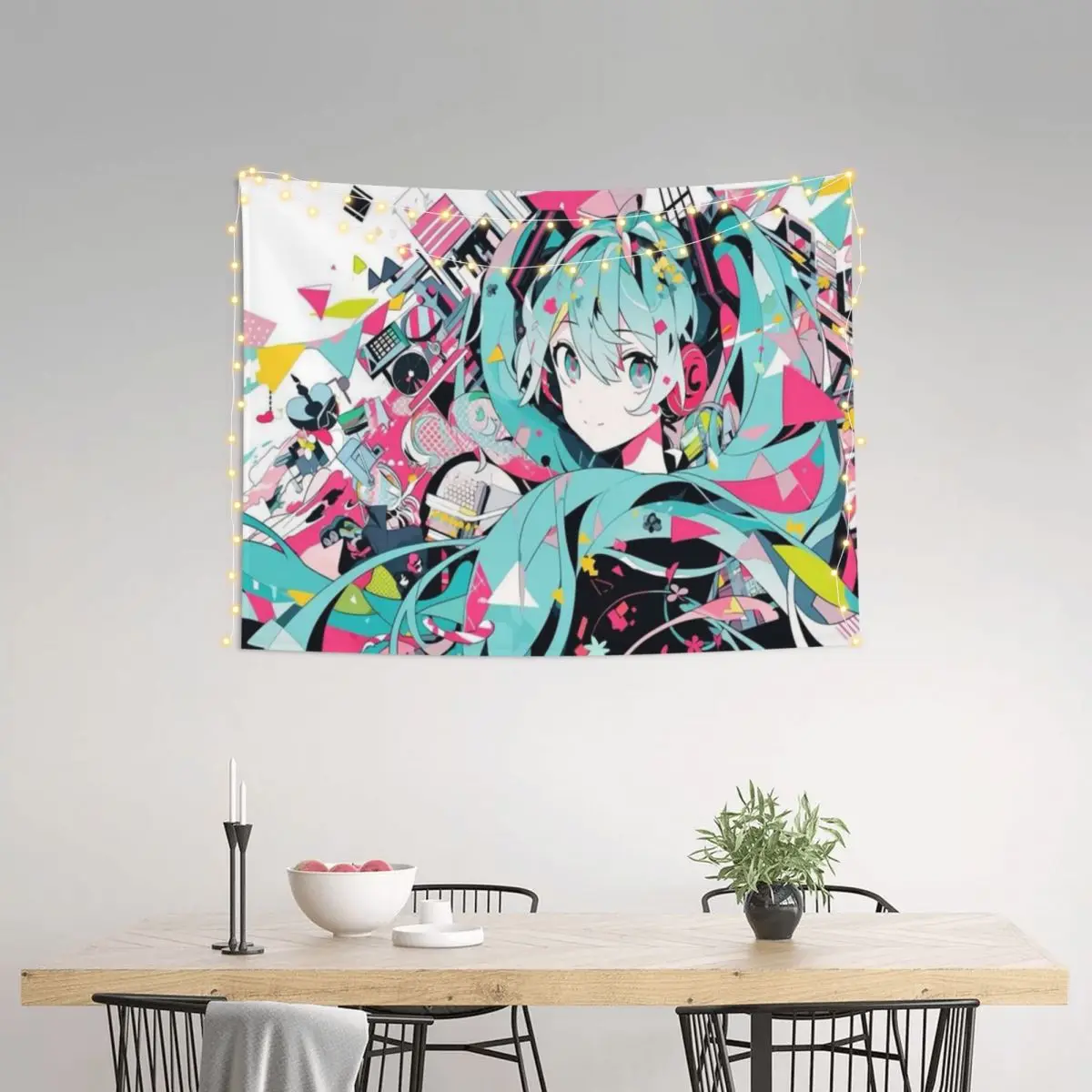 Hatsune Miku tapisserie pour dortoir tapisseries décoratives tenture murale décor pour salon