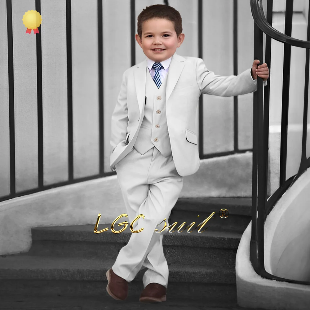 Boys' 3-piece formal suit, suitable for parties and gatherings, children's custom suits for 2 to 16 years old