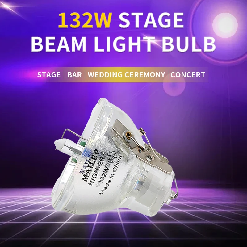 

Hot sale Stage light 132W -2R Metal Halide Lamp moving beam lamp 132W-2R beam Platinum Metal Halogen Lamps Follow spot