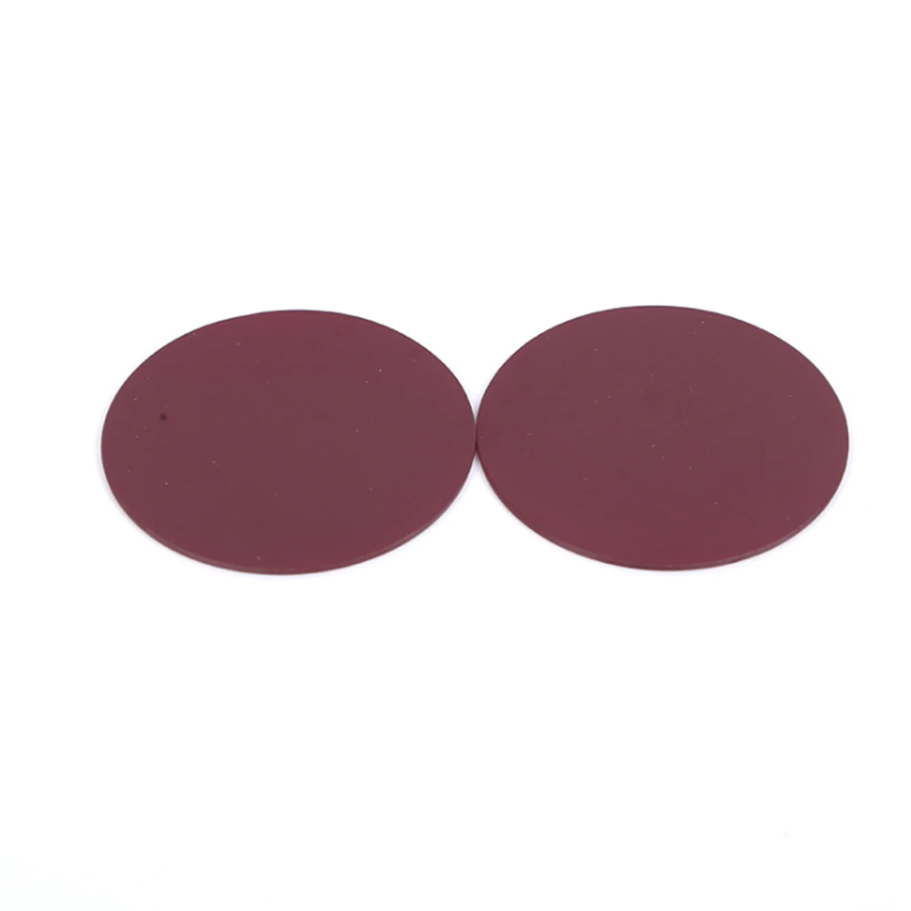 2Pcs รวมอินฟราเรดกรองรอบชิ้นเส้นผ่าศูนย์กลาง52มม.แก้วสีแดง650nm IR HB650