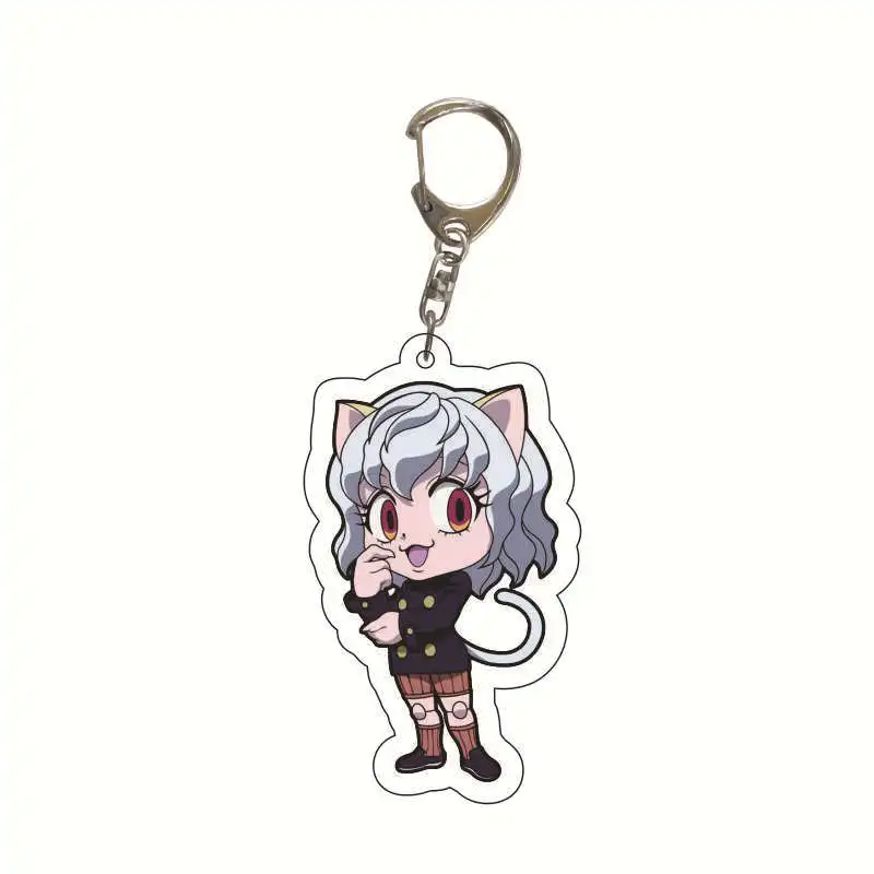 Anime Hunter Keychain Cosplay Delicate Printed Craft Cartoon Figures Key Chain School Bag Charm Teens Gift For Students Trinkets