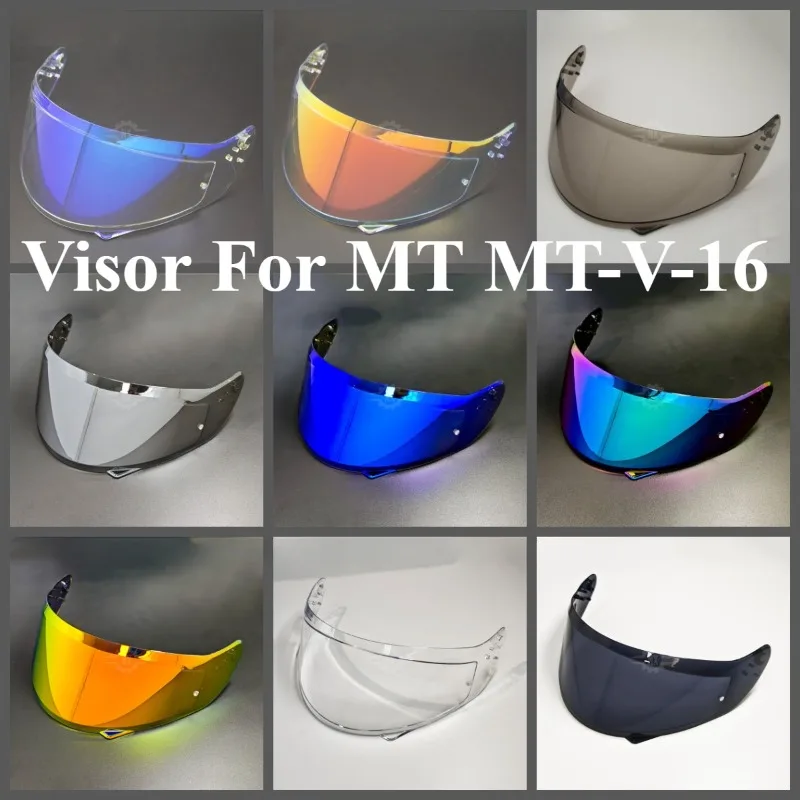 Visor For MT MT-V-16 Helmet Lens Anti Fog High Impact Protection UV Cut Durable High Strength Viseira Capacete Accessories