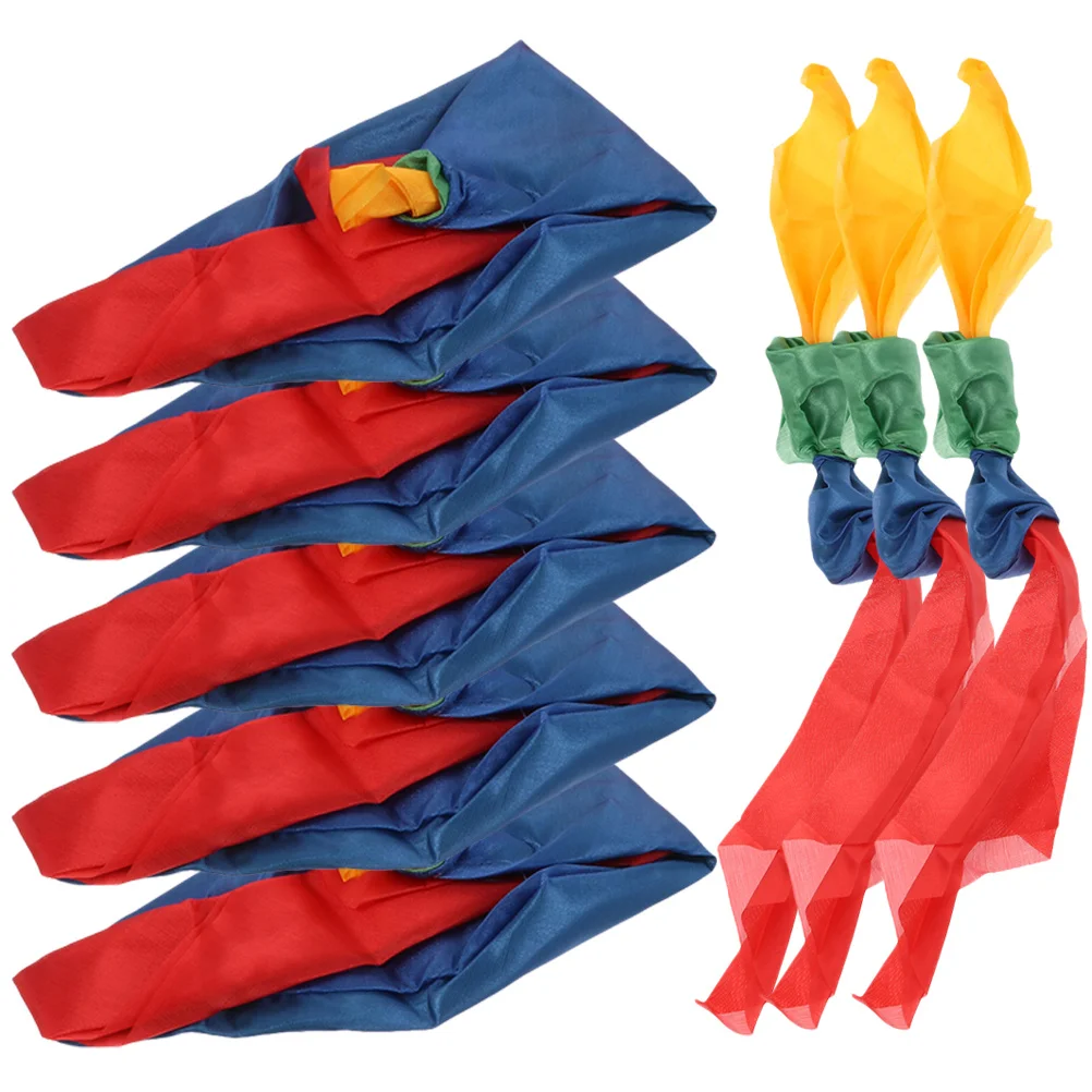 8 Stück bunter Zauberer-Schal, Premium-Trick-Werkzeug für Bühnenauftritte, Party-Requisite, Clown-Zubehör, hohe Leistung