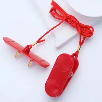 

1pc Treadmill Emergency Stop Switch Key Fitness Machine Accessories Dual Insert Design Wide Compatibility Durable for Treadmill