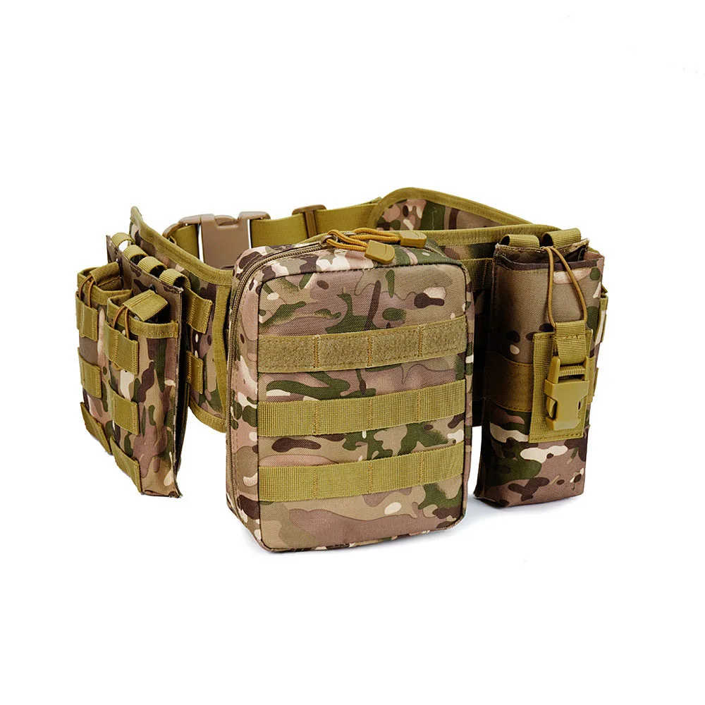 Bolsa de Cintura Tática, Molle, Multi Funcional, Ao Ar Livre, Camping, Caminhadas, Caça, Acessórios de Tiro, Equipamento Belt Pouch