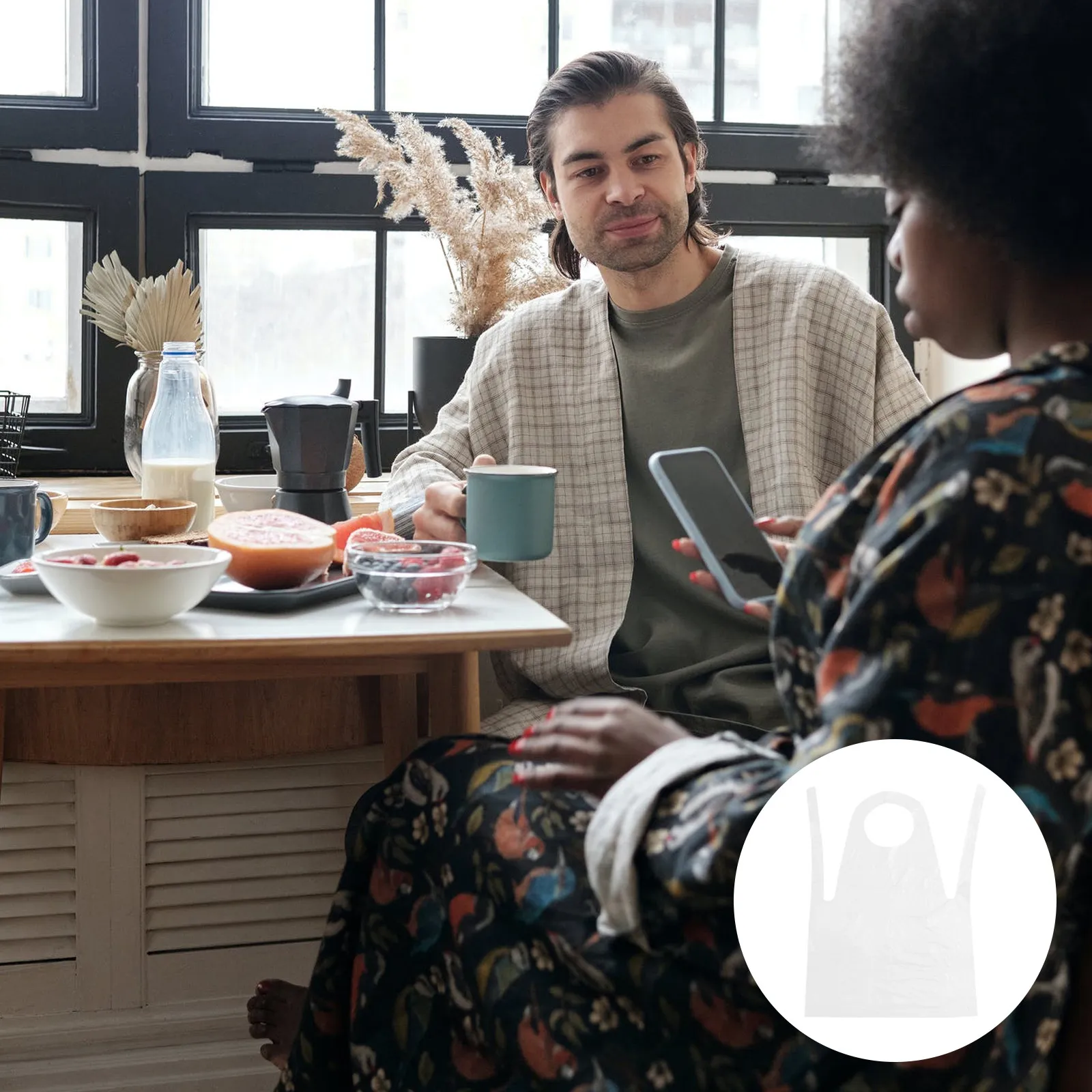 

50 шт. водонепроницаемых одноразовых пластиковых фартуков унисекс, маслостойкие фартуки для готовки, рисования, пикника, защиты одежды