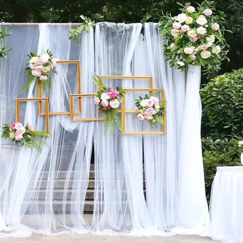 Decoraciones para sillas de boda, fajas con lazo de Organza, gasa suave Pew para ceremonia, recepción, fiesta de cumpleaños, 6 piezas