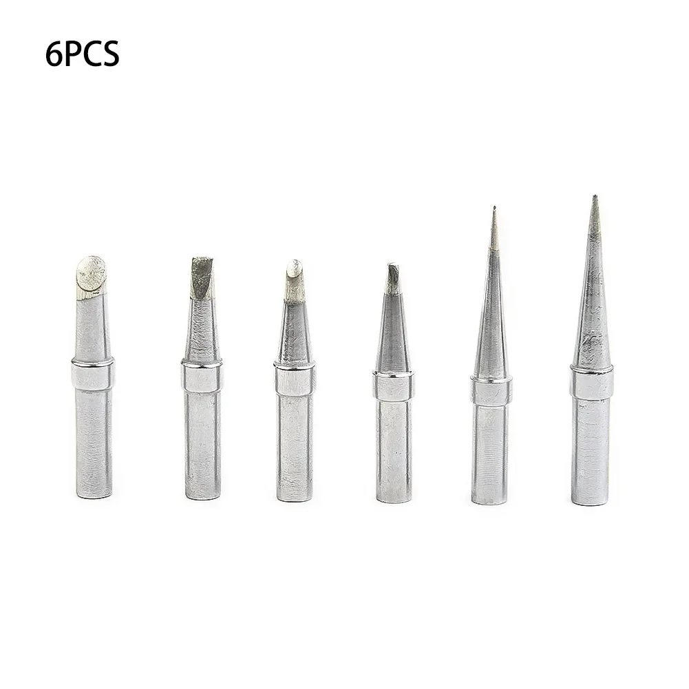 

Accessories Soldering Iron Tips 6pcs For Weller WE1010NA WESD51 WES50/51 Metalworking Oxygen-free copper Replacement Single Flat