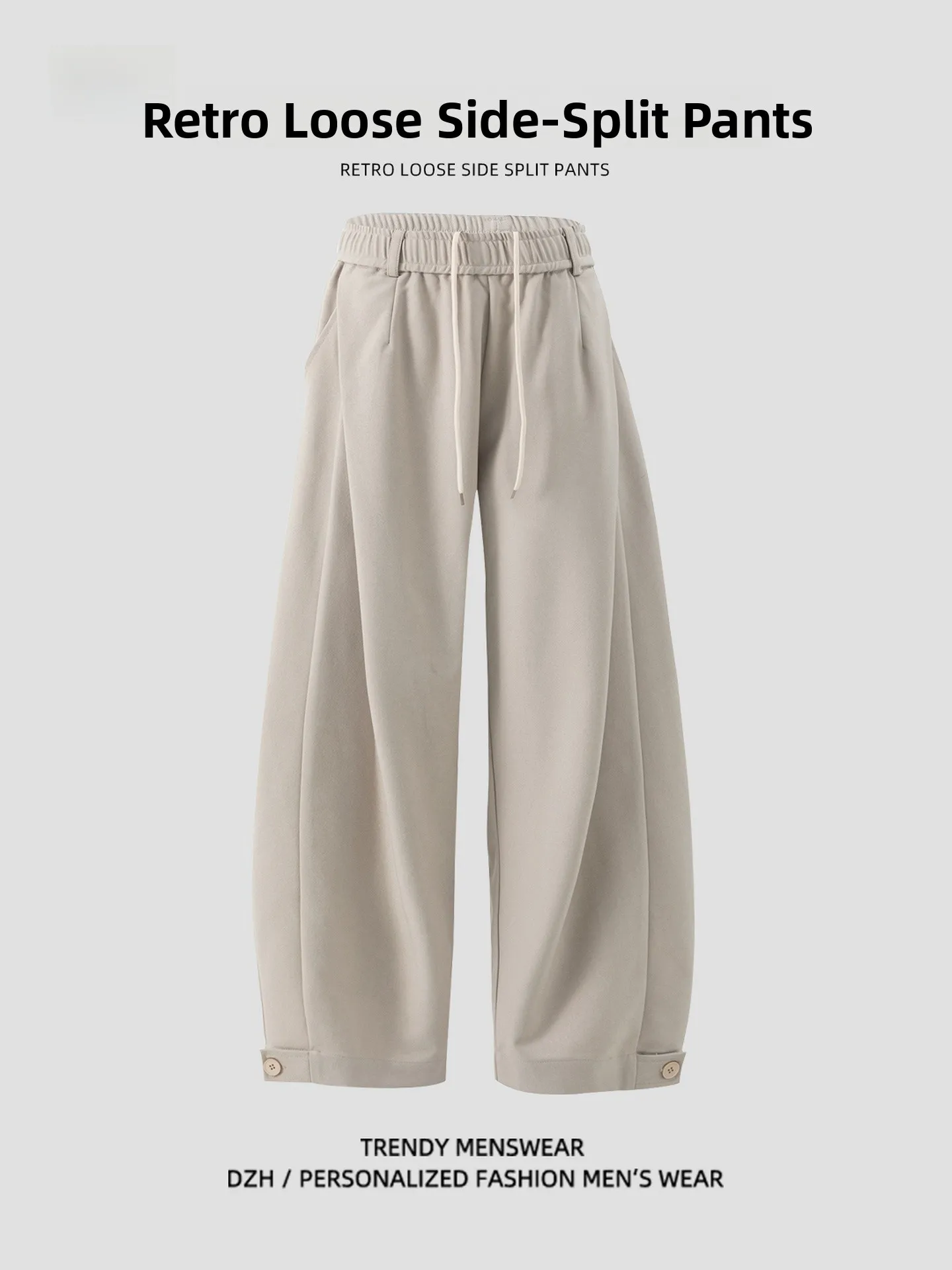 

American Sle Loose Straight Leg Men's Sports Pants Autumn Trendy Brand New Casual Loose Long Pants Wide Leg Pants