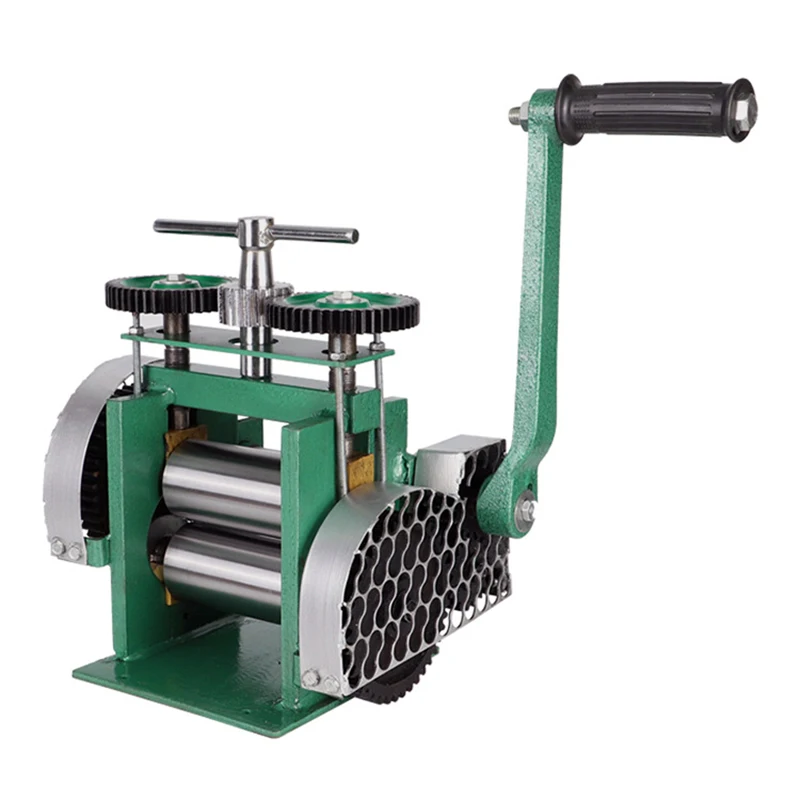 Manual Jewelry Wire Pressing Iron Machine, Semi‑Circular Full‑Gloss Pressing Machine for Gold & Silver Jewelry Processing
