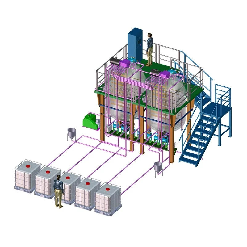 Champú dispersor de vacío vertical del reactor agitador