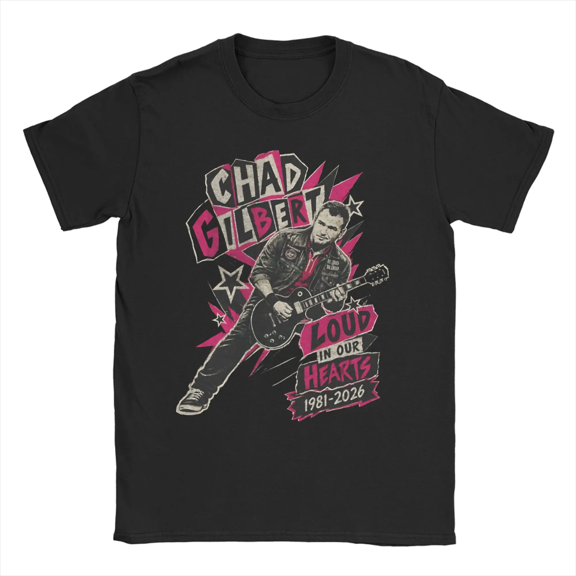 Rip Chad Gilbert Guitarist T Shirt Men Women 100% Cotton Casual T-Shirt Round Neck  Tees Short Sleeve Clothing Gift Idea