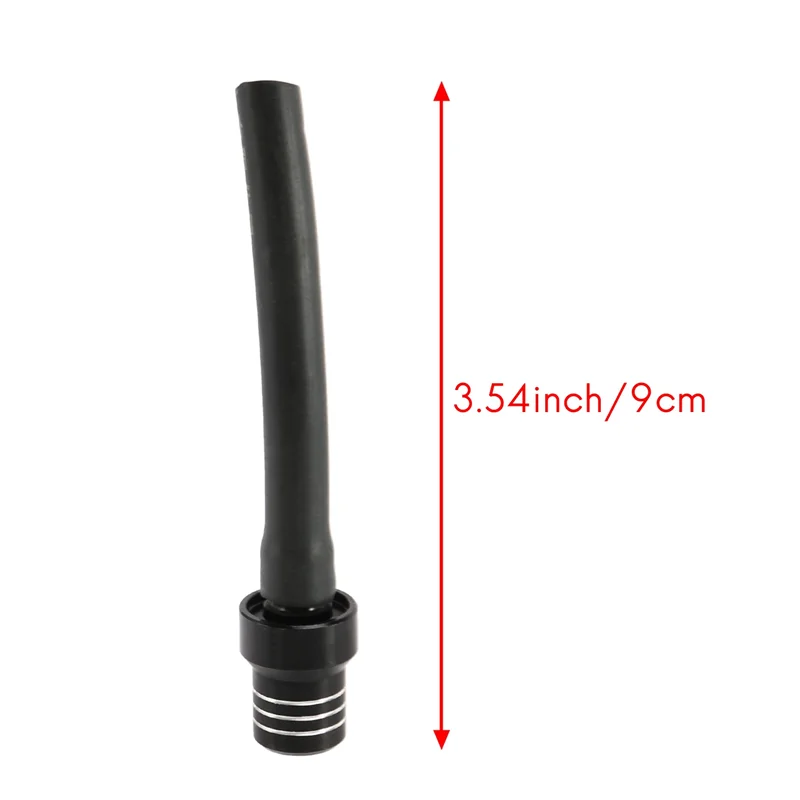 A03Q-5X غطاء خزان الوقود الغاز صمام تنفيس الاستراحة خرطوم أنبوب للدراجة الترابية ATV PIT اللون: أسود