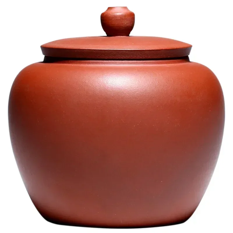 Zisha Tea Pot Sealed Ceramic Tea Pot Moisture-proof Tea Box Modern Household Tieguanyin Pu'er Tea Storage Container Holiday Gift