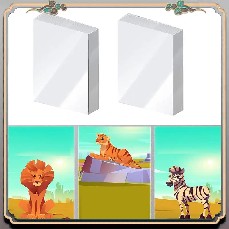 

Durable 3000 PCS Card Sleeves For Trading Cards Transparent Plastic Clear Protectors For Baseball Cards Sports Cards Game Cards