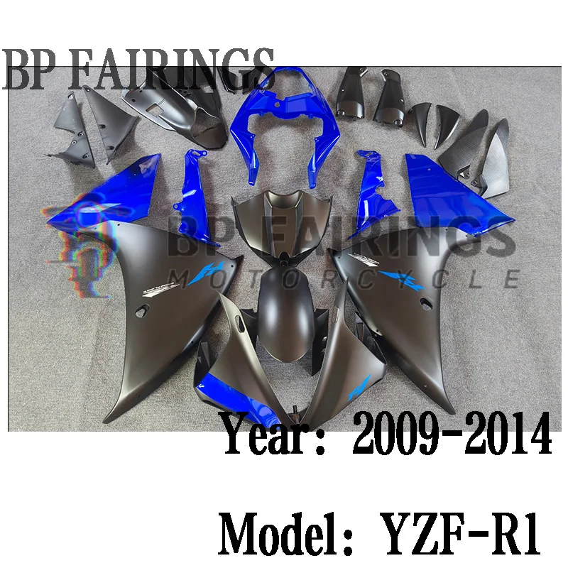

Для YAMAHA YZF R1 2009 2010 2011 2012 2013 2014 обтекатели кузова yzf-r1 2009-2014, комплект комплектов синий матовый черный