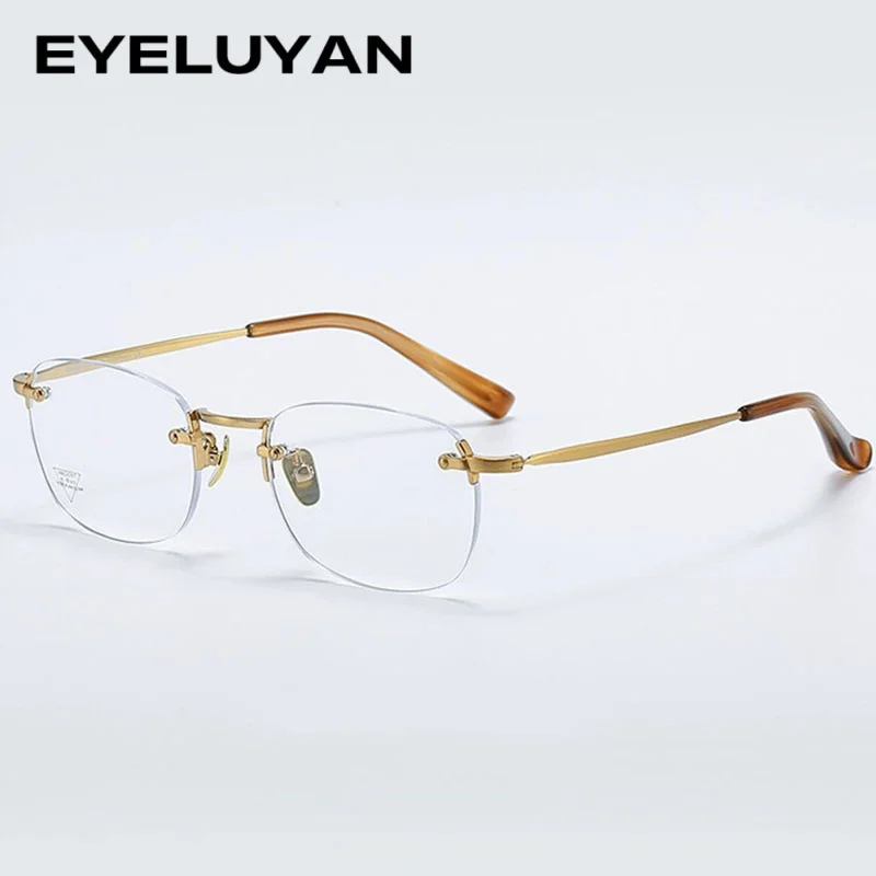 

EYELULYAN 2026 New Arrival Ultralight Titanium Rimless Beautiful Women Glasses Frame Fashion Eyeglass Frames Optical