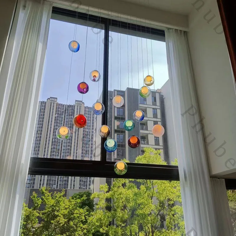 거실용 큰 샹들리에 조명, 로비 복도 홈 장식, 긴 LED 펜던트 램프, 로비 계단 천장 조명, 크리스털 광택