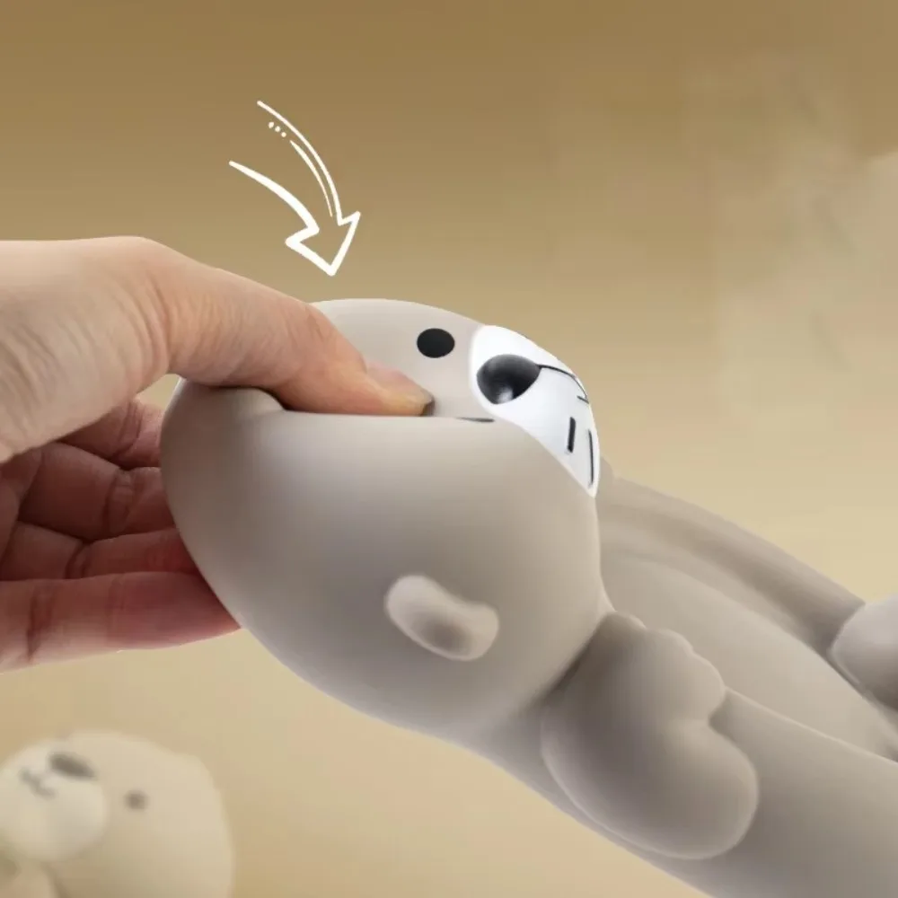 

Новая мягкая силиконовая игрушка, познавательная выдра, семейный набор для ванной комнаты, герметичная плавающая ванна для подарков