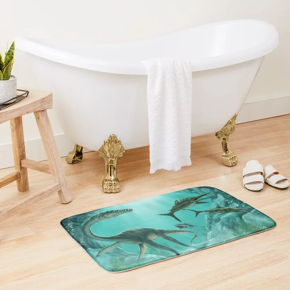 

Underwater Dinosaur Bath Mat Carpet For Home Entrance Non-Slip Pad Mat