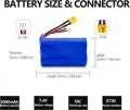 1PCS battery