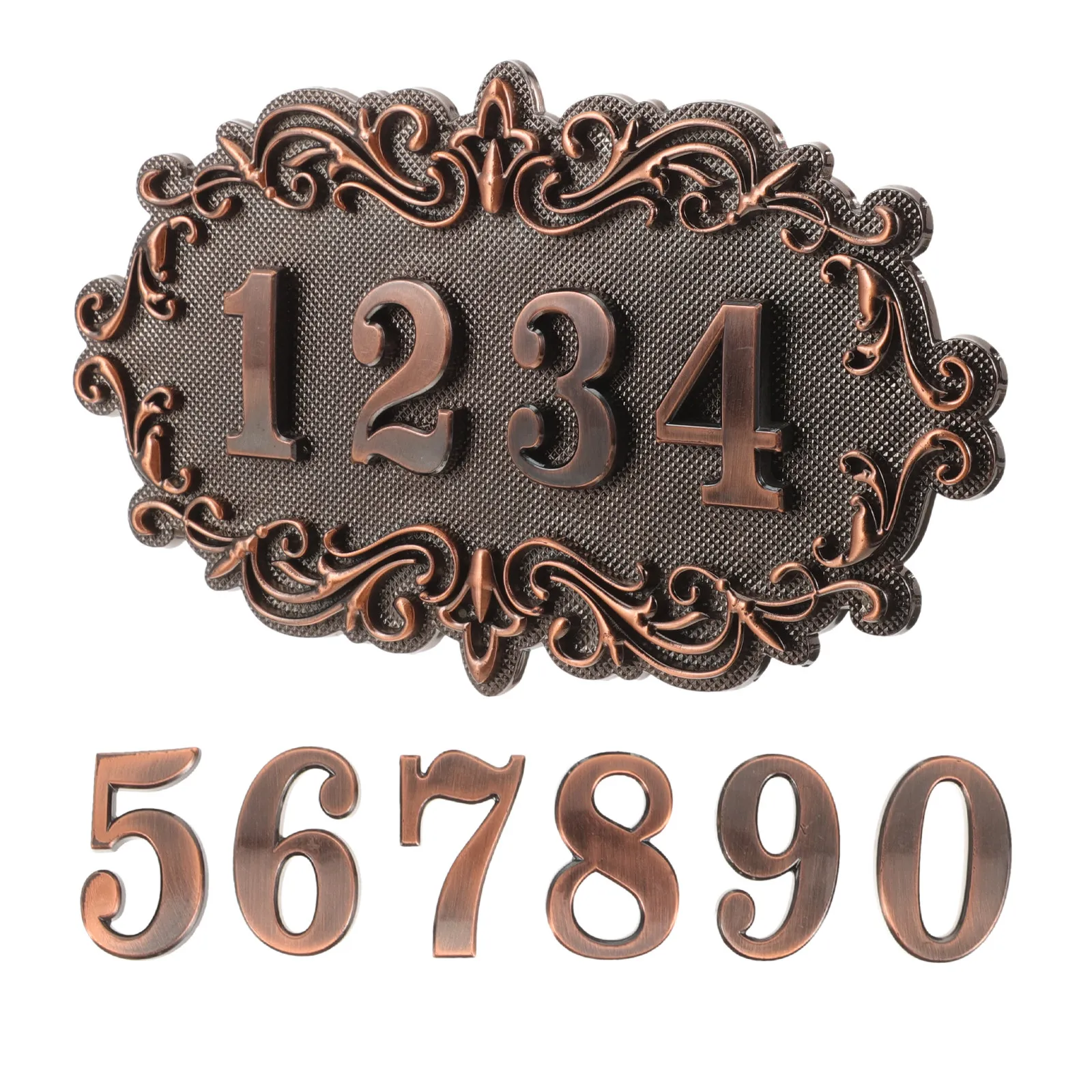 Plaque Vintage Decor Front Door Plaques Address Number Custom Sign Signs for Houses