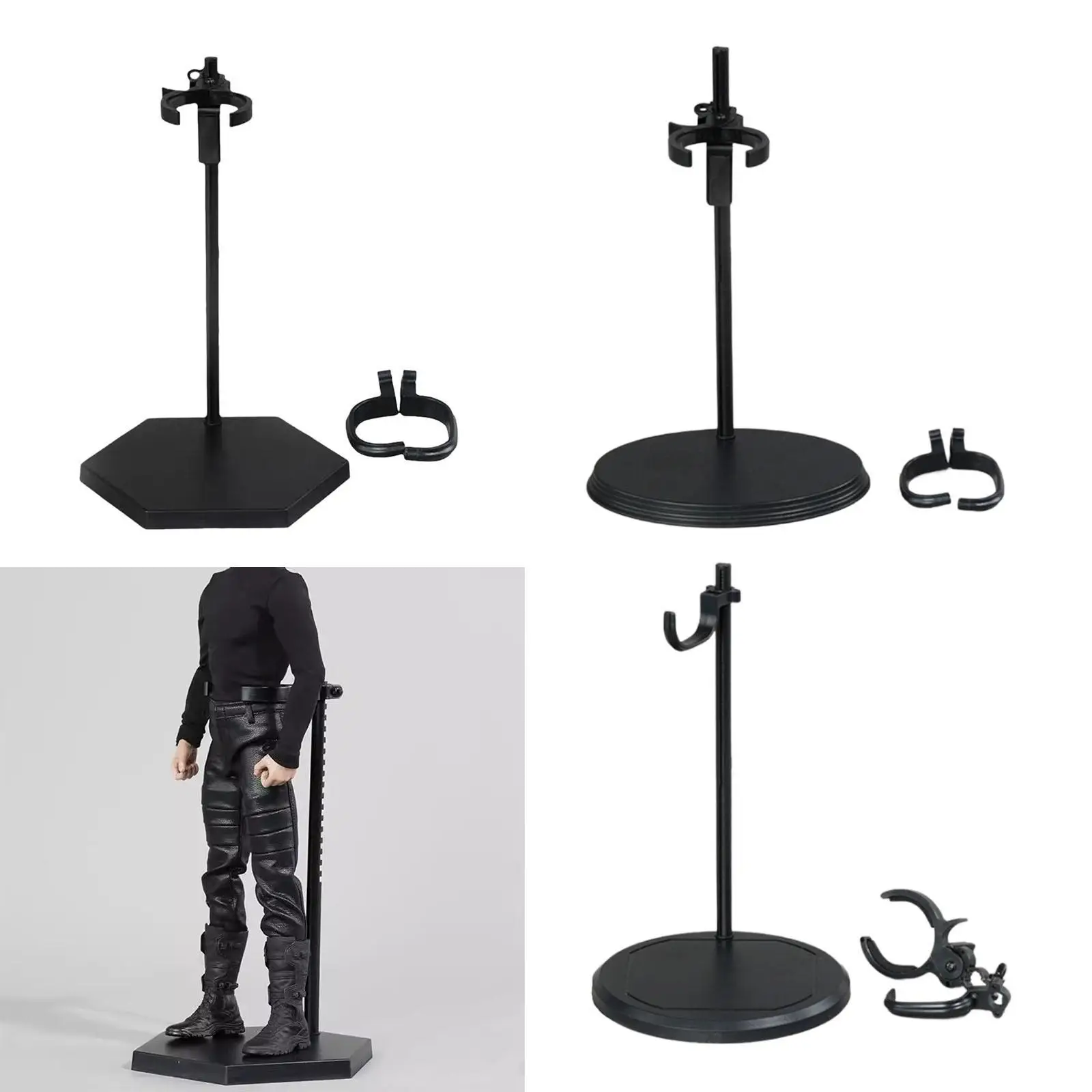 Suporte de exibição de figuras de ação 1/6 para bonecas, suporte ajustável para colecionáveis