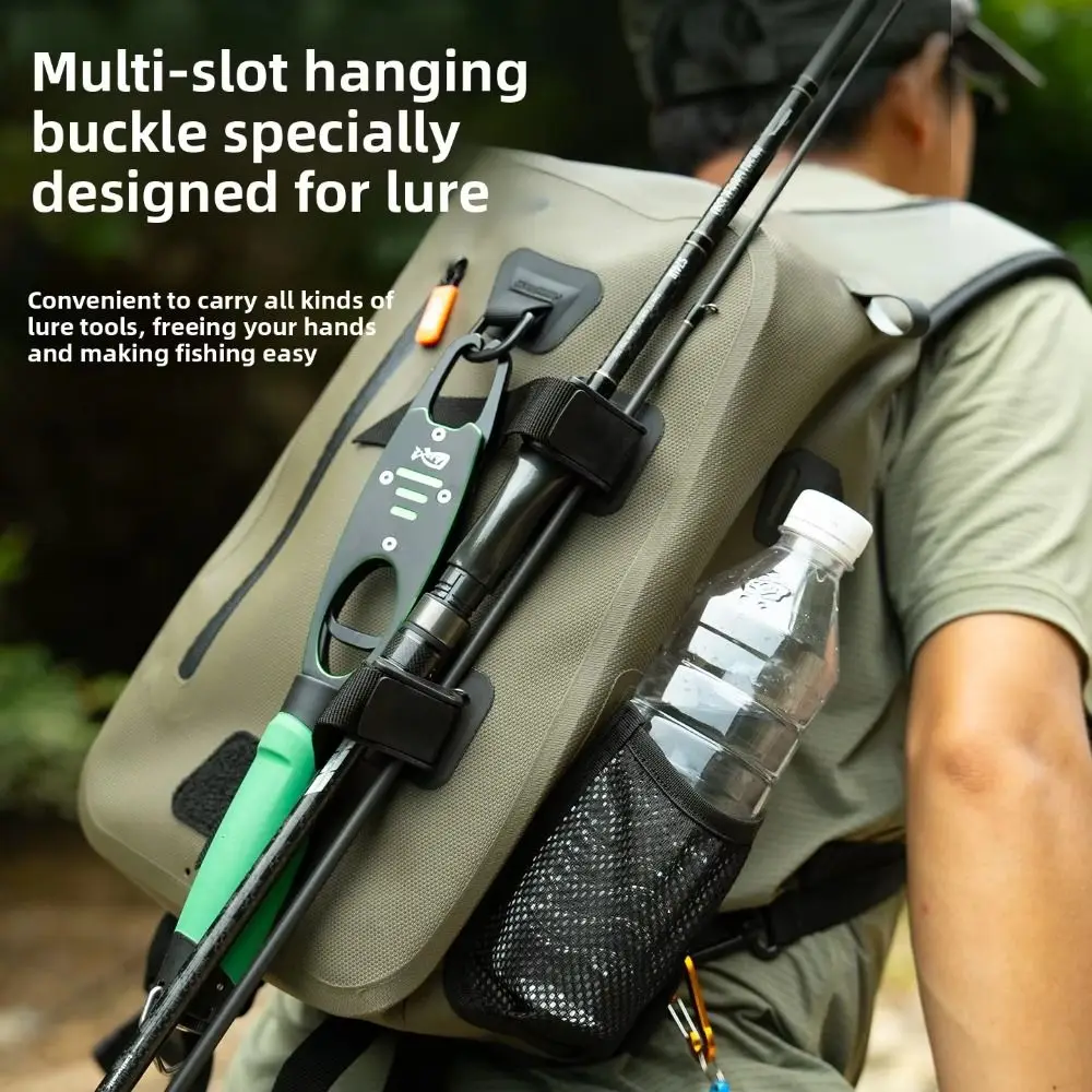 

Double-layer TPU Lure Fishing Bags Waterproof Crossbody Fishing Shoulder Bag Large Capacity Smooth and Flat Fishing Chest Bag