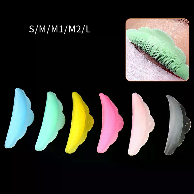 5pair Silicone Curlers Curl Eyelash Pads Eyelash Extension Perm Tools Multicolor Eyelash Lifting Kit Accessories Reusable