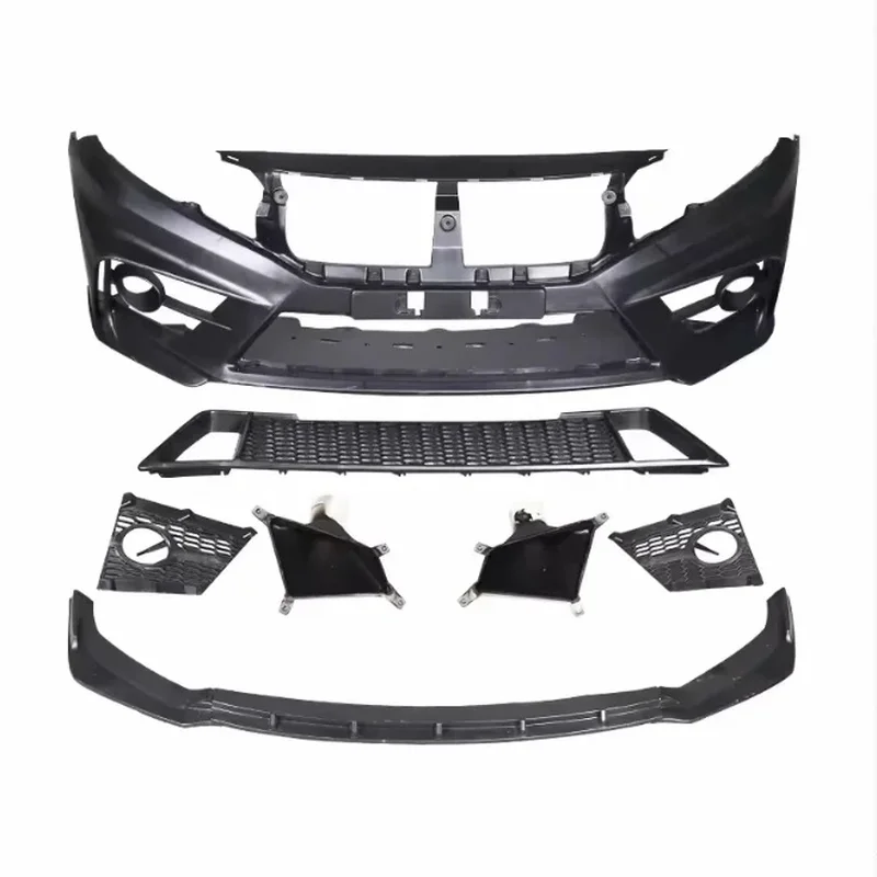 Carbon Fiber Front Lip Body Kit Fit For Civic 10th Gen FK7 Sedan Hatchback 2016-2020