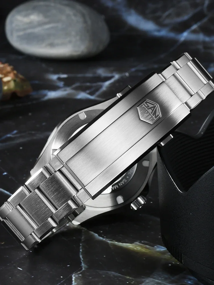 2025 New San Martin 39mm Dive Watch Enamel Dial Full Luminous NH35 Automatic Mechanical Men Watch Waterproof 200m SN0129