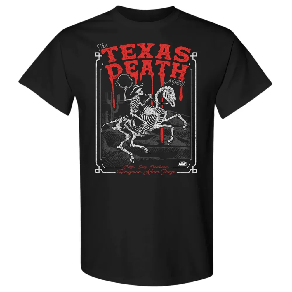 HANGMAN ADAM PAGE - THE TEXAS DEATH MATCH AEW Official T-Shirt Tees Y2K tops Unisex Summer Short Sleeve