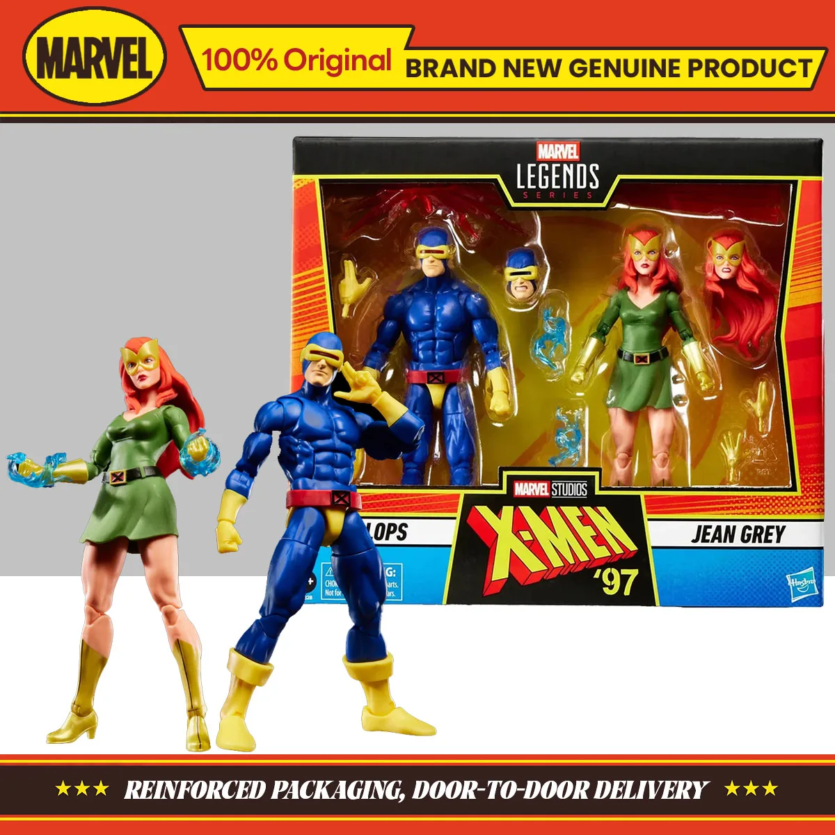 En Stock Hasbro Marvel Legends Series x-men '97 Cyclops & Jean Grey 15cm colección de figuras de acción modelo Original juguetes regalos