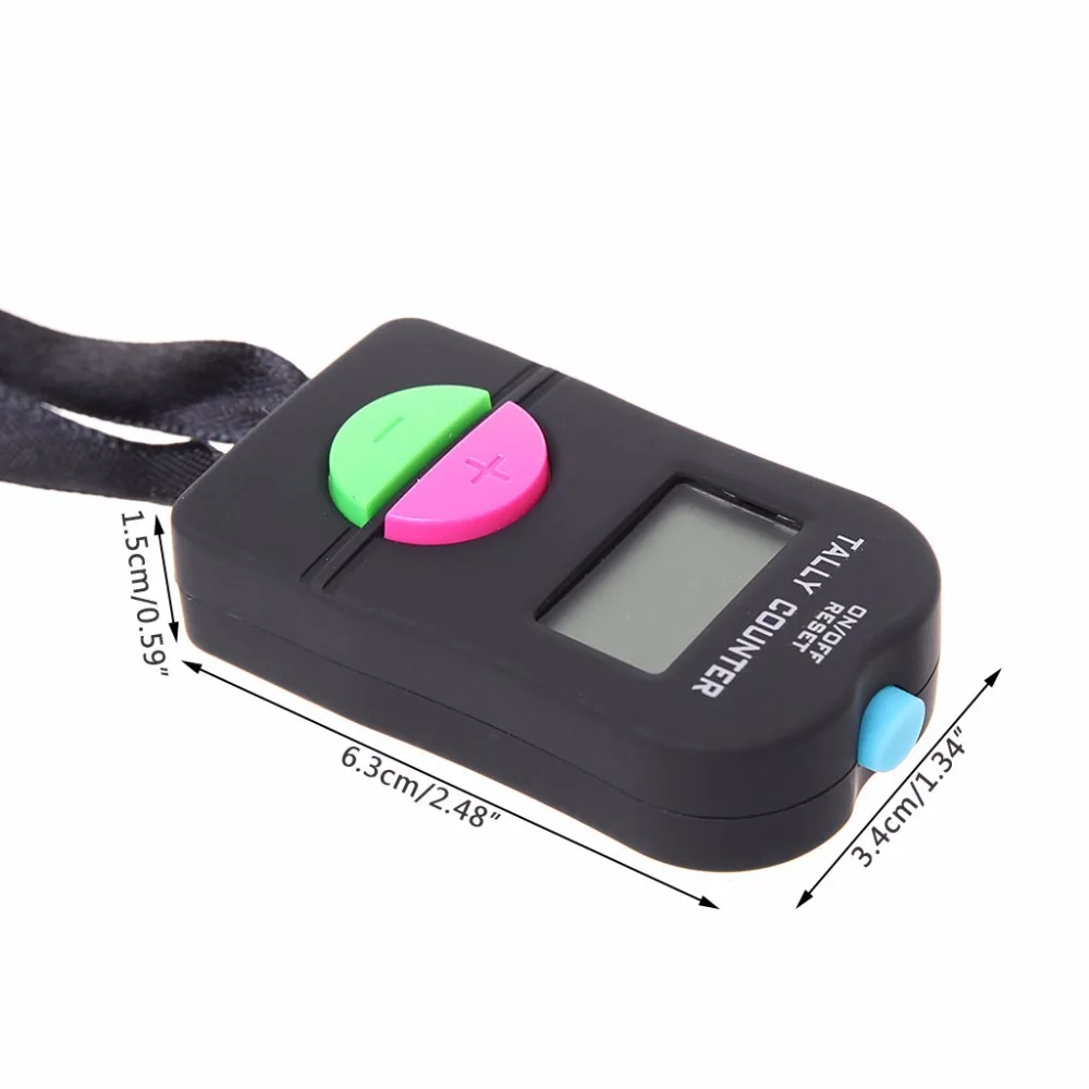 Handheld Digital Counter Headcount Inventory Manual Clicker Electronic for Count Golf Strokes Hand Held