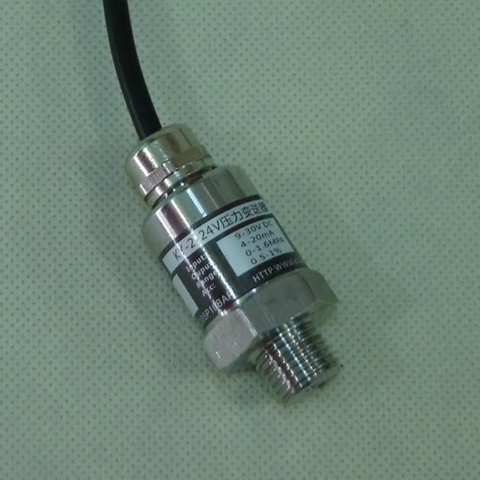 Pressure Sensor, Variable Frequency Pump Water Pressure Sensor, Two-wire 4-20mA Output, Range 0-16Bar
