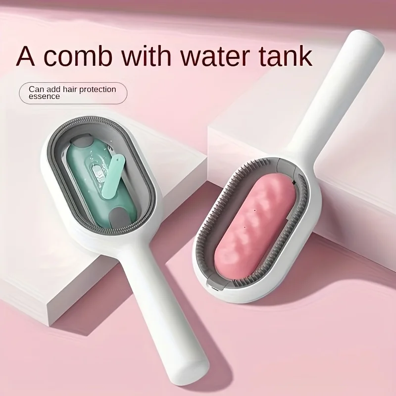 1pc Multifunctional Cat and Dog Grooming Comb with Small Water Tank, Double-Sided Anti Floating Brush