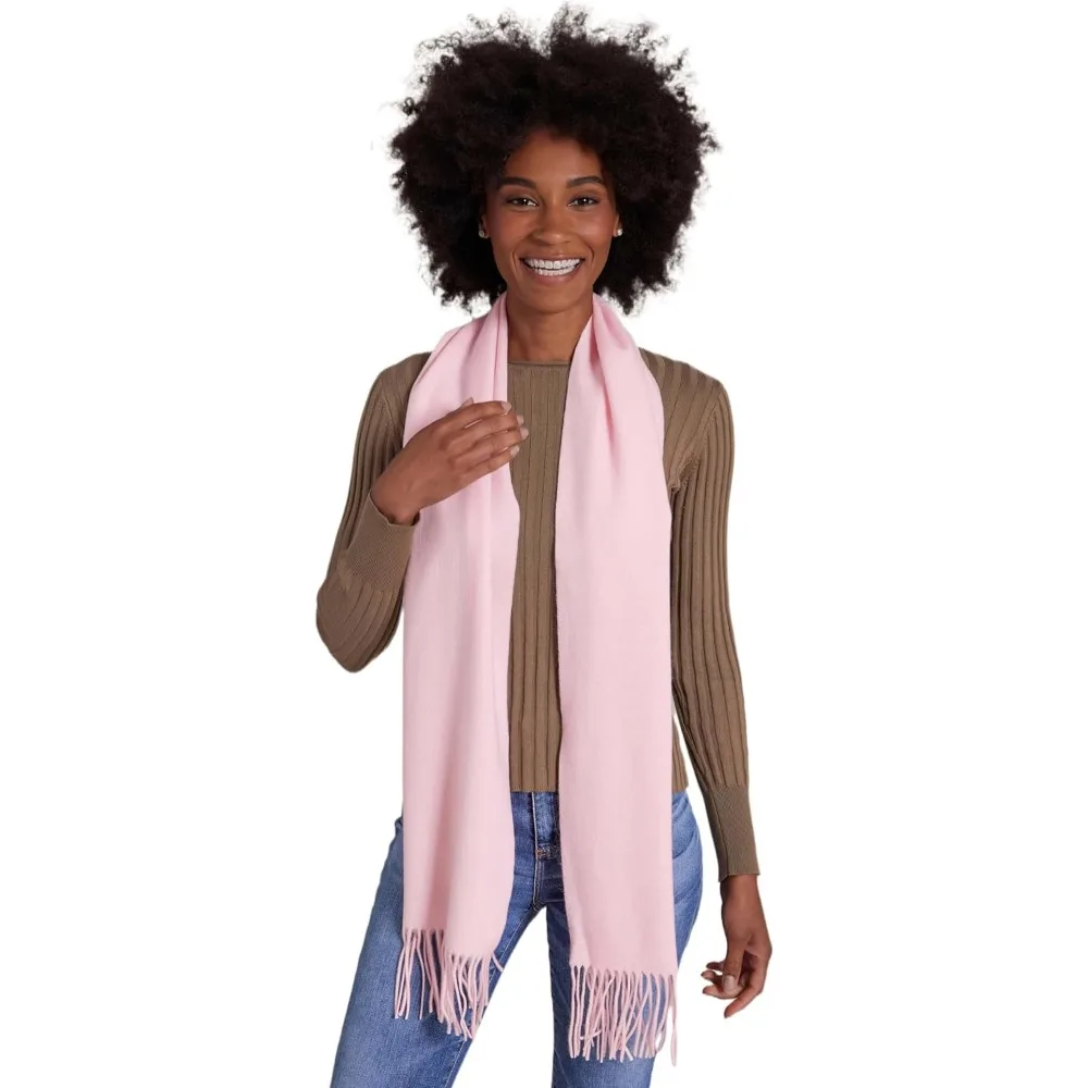 وشاح من مزيج الكشمير من صوف ميرينو فائق النعومة - قماش لوكس خفيف الوزن - غلاف دافئ طويل 72 × 12 #5