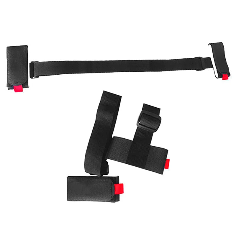 Nylon Skiing Bags Adjustable Skiing Pole Shoulder Hand Carrier Lash Handle Straps Porter Hook Loop Protecting For Ski Snowboard