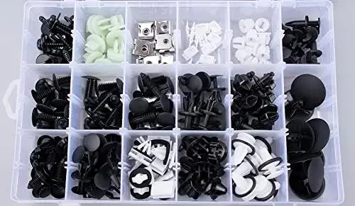 

OAUTOO 170-Piece F150 Trim Clip Fastener Kit – Interior & Exterior Retainers – OEM Replacement