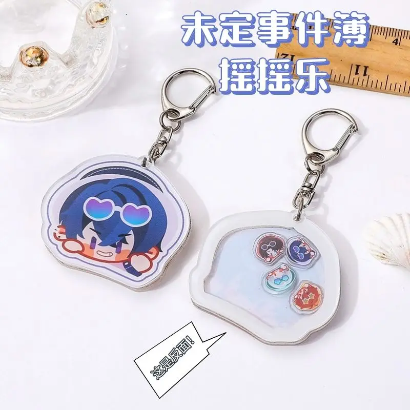 Tears of Themis Luke Artem Vyn Marius Keychain Decor Doll Acrylic Material Shake Move Toys Anime Figure Christmas Pendant Gifts