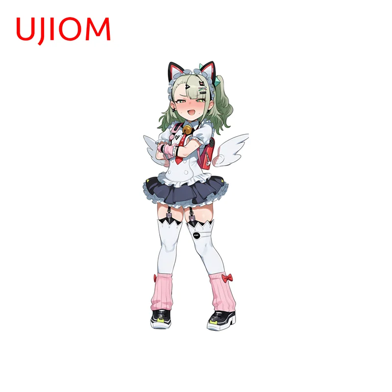 UJIOM Zenless Zone Zero Sunna Cat Ears Picture Wall Sticker Standing Posture Enchanting Adhesive Decal Veneer Sofa Wall Decor