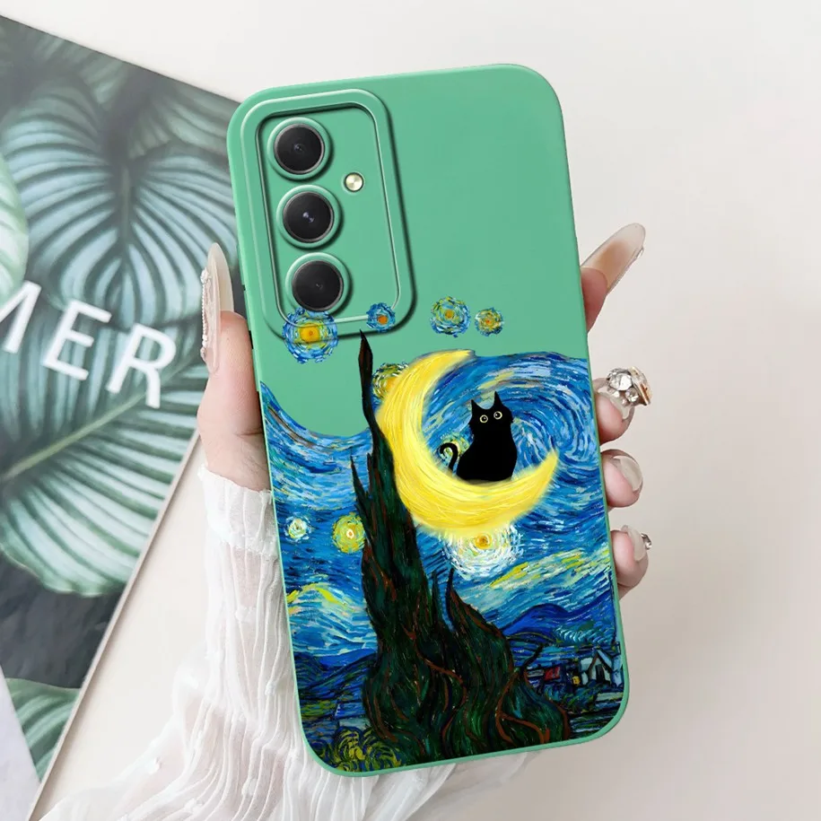 For Samsung Galaxy A55 A35 A25 5G Case New Stylish Flower Soft Silicone Phone Back Cover For Samsung A15 4G SM-A155F A 55 Fundas