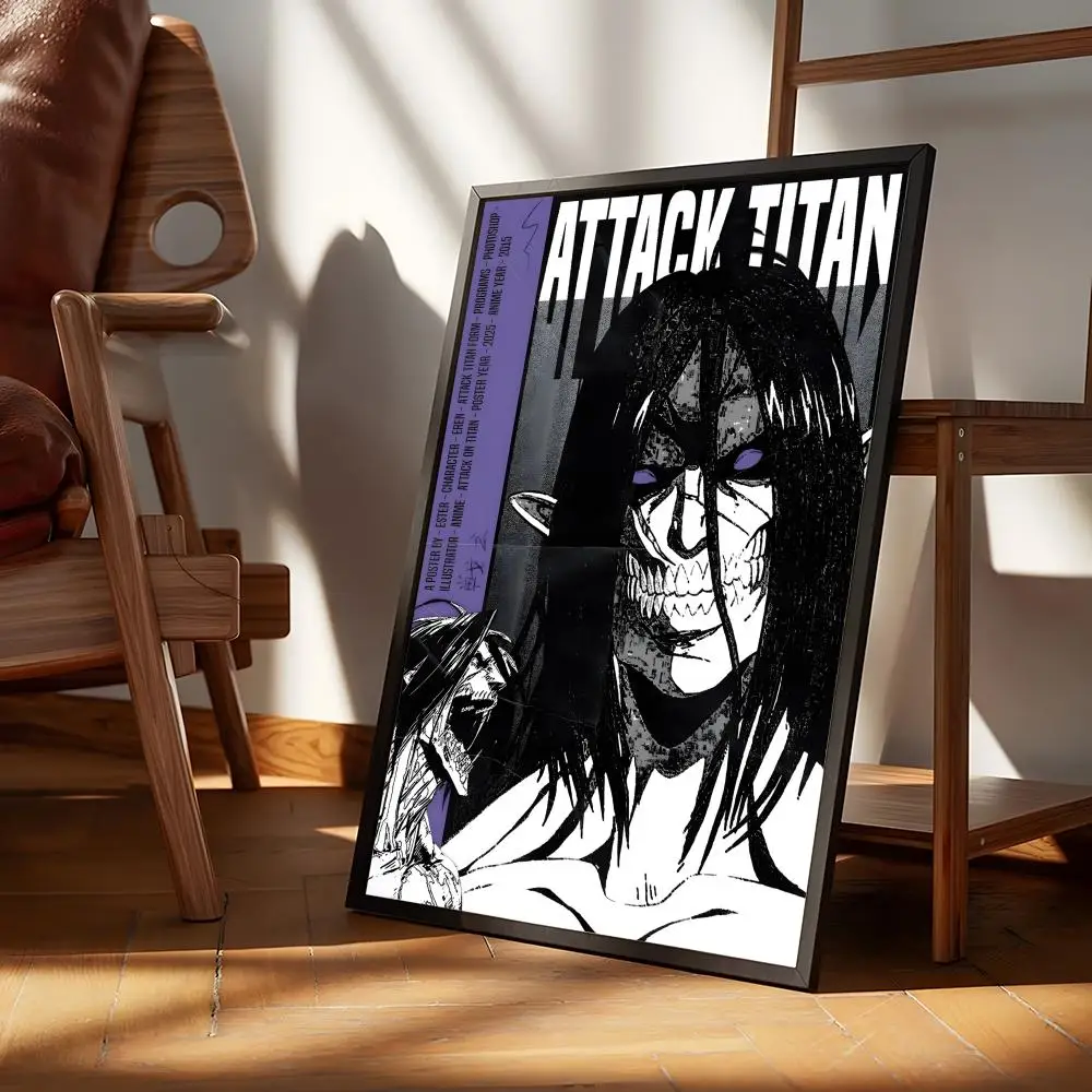 Poster Classic poster and wall art prints are suitable for living rooms, bedrooms, bars, and home décor. A-Attack on Titan