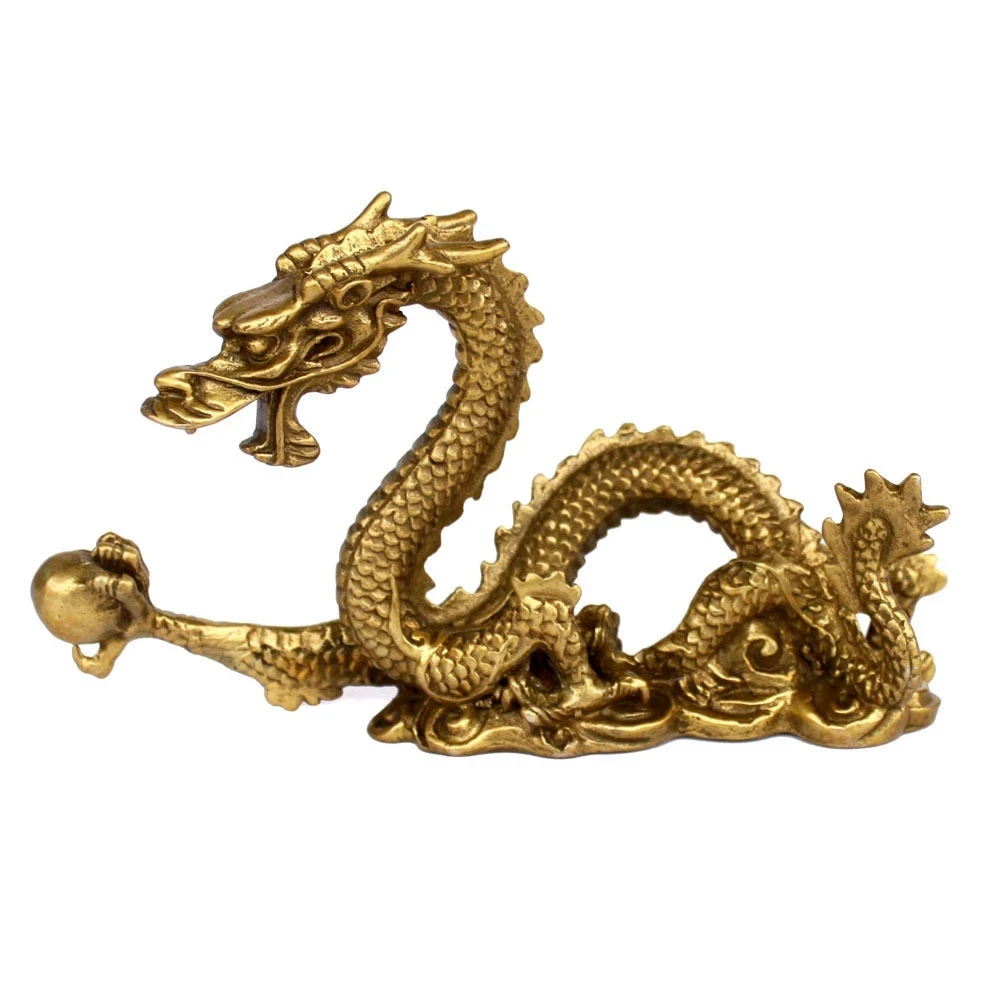 

Fine solid copper dragon light Home Furnishing Feng Shui Zodiac dragon decoration crafts