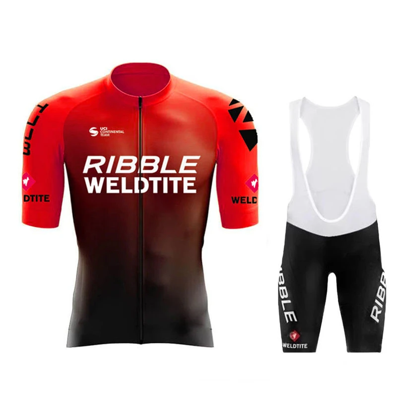 

Летние комплекты трикотажа для велоспорта Ribble Weldtite 2026, мужские костюмы для велосипедной одежды, быстросохнущая велосипедная форма с короткими рукавами Maillot Ciclismo