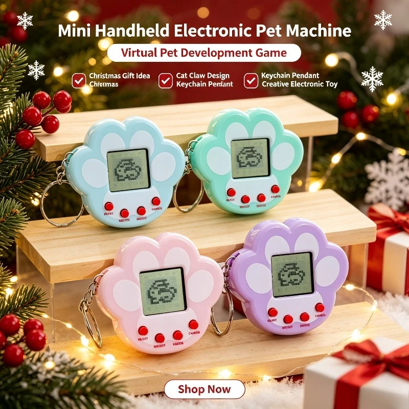 Virtual Pet Development Game Console Mini Handheld Strange Cat Claw Electronic Toy