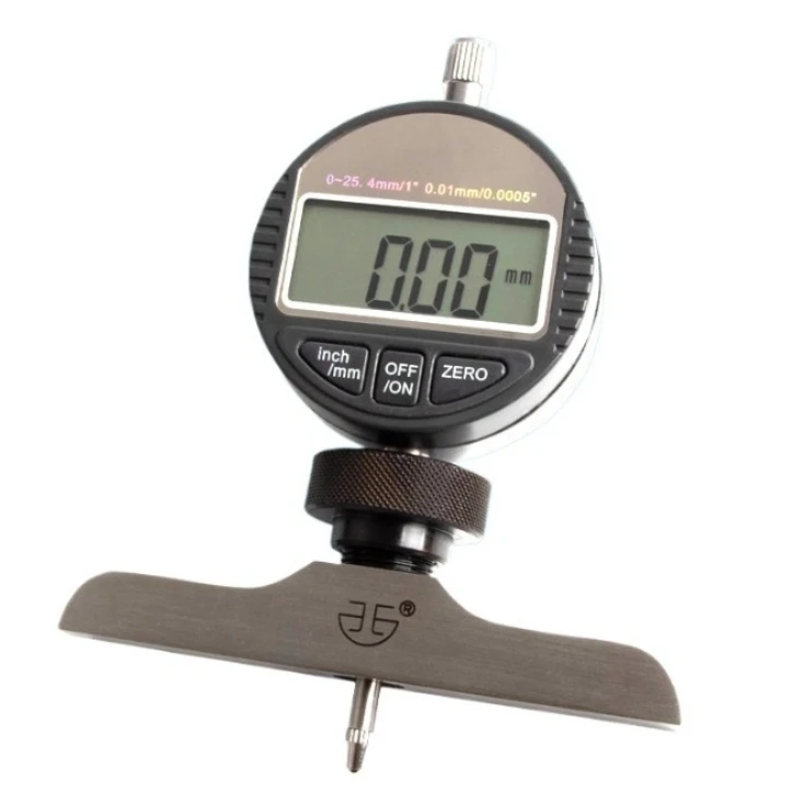 Digital Gauge, Electronic Depth Gauge Dial Meter 1000-minute Depth Gauge 0-30mm Round Tip Probe