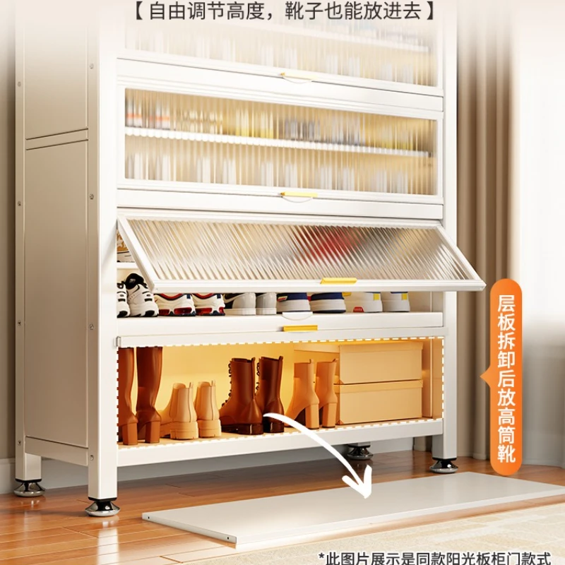 خزانة أحذية، تخزين مقاوم للغبار، خزانة تخزين منزلية داخلية مدمجة على الحائط