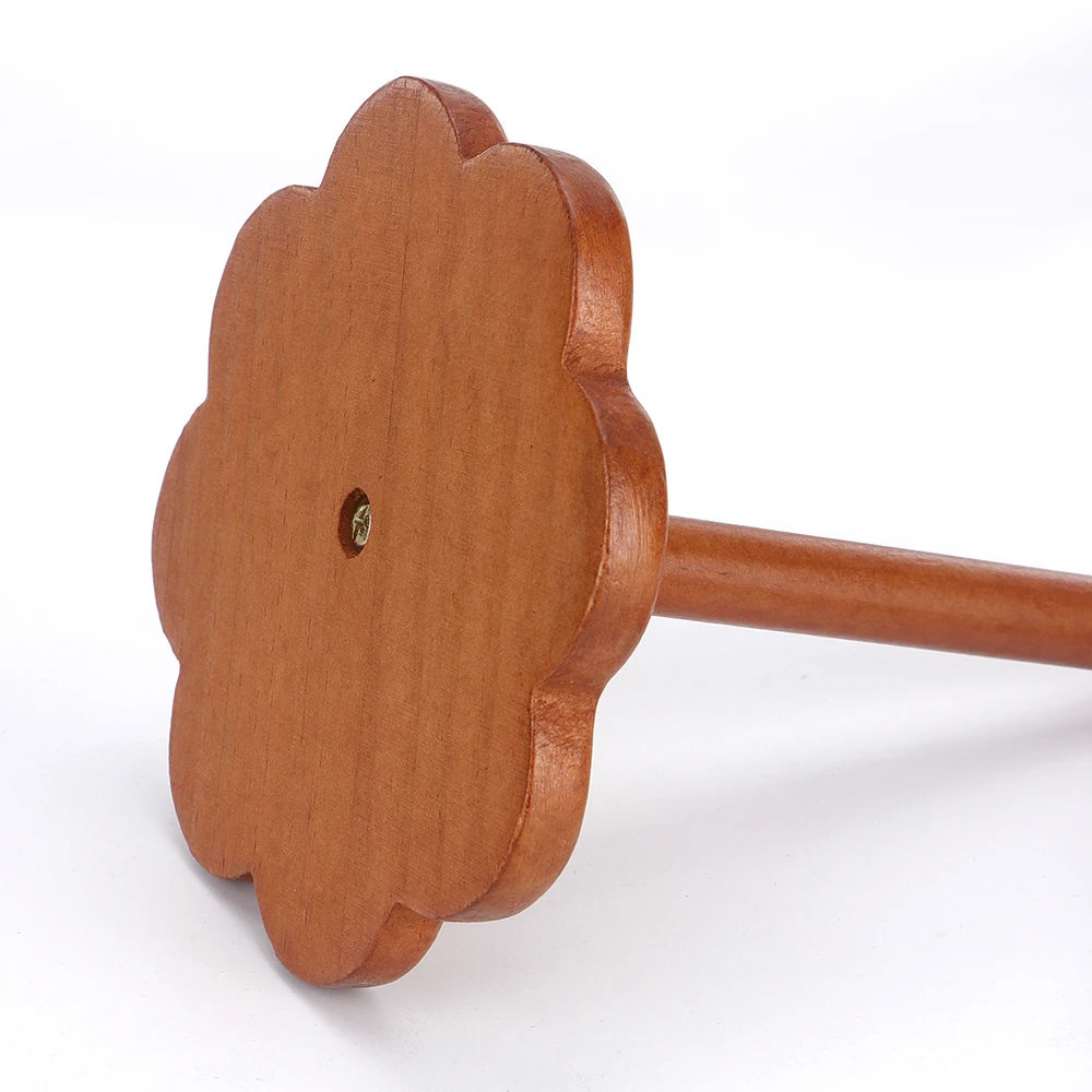 Portable Wooden Yarn Holder with Faux Leather Wristband and Shoulder Girdle - Ideal for Knitting & Crocheting,Craft Lover's Gift