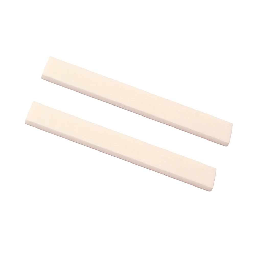 

2pcs Real Buffalo Bone Bridge Saddle For Acoustic Guitar Parts Accessories Lightweight Durable Guitar Nut Compatible With